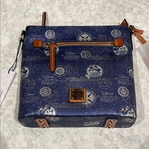 Dooney & Bourke Disney Cruise Line Blue and Brown Crossbody Bag